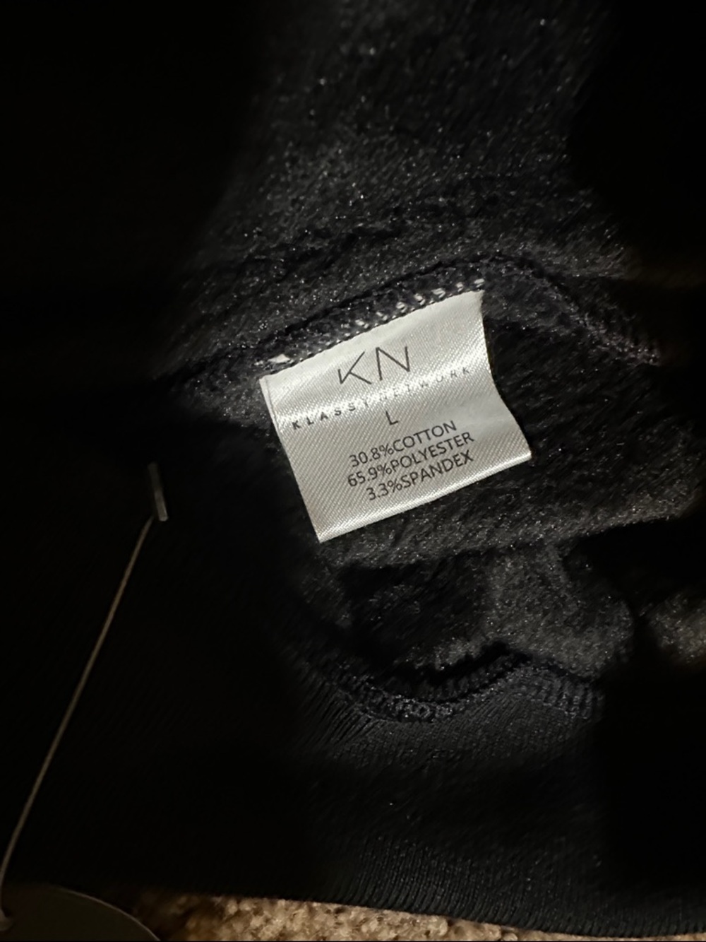 Klassy Network V-Neck Fleece Sweatshirt, Size L - Picture 3 of 3